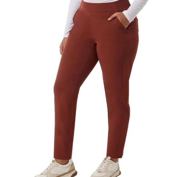NWT 32 Degrees Cool Women's Lightweight Pull On Pants Brown Size S $65 11HL385 - Picture 2 of 3